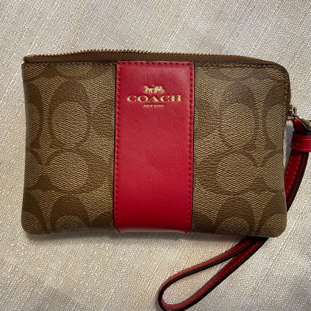 Coach Signature Wristlet